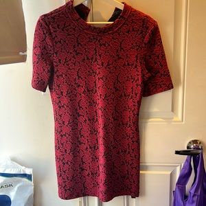 Topshop button closure dress